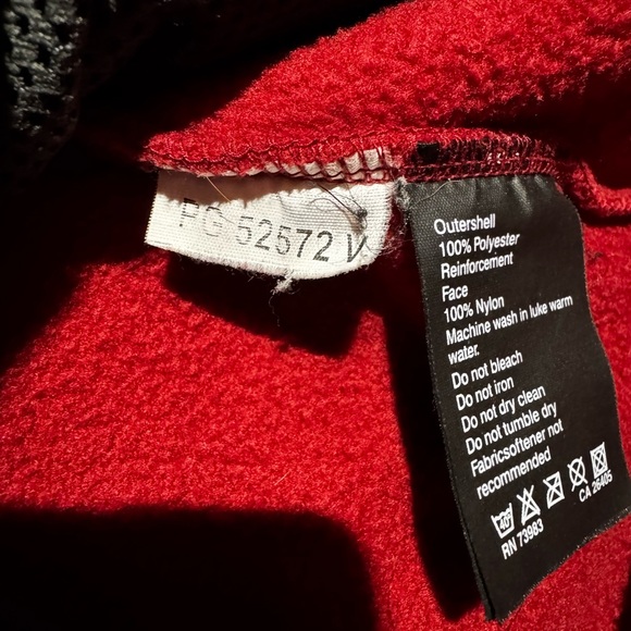 Helly Hansen Men Full Zip Up Fleece Sweater Jacket Red Large XL - Picture 7 of 7